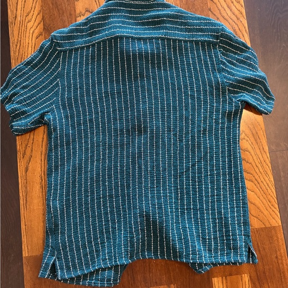 Zara Blue Striped Casual Shirt - Picture 4 of 4